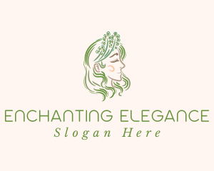 Beauty Flower Lady  logo design