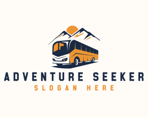 Bus Mountain Adventure logo design