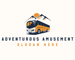 Bus Mountain Adventure logo design