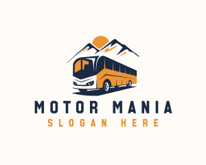 Bus Mountain Adventure logo design