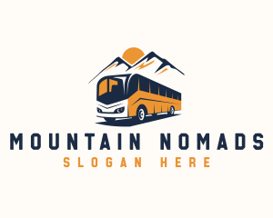 Bus Mountain Adventure logo design