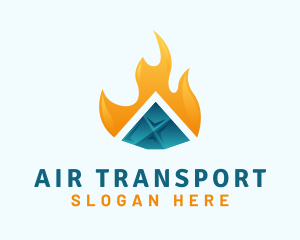 Ice Flame Temperature logo design