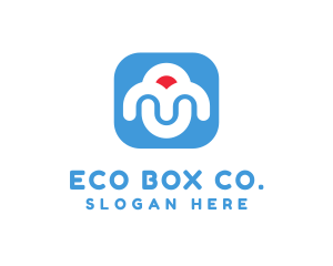 Modern Box App logo design