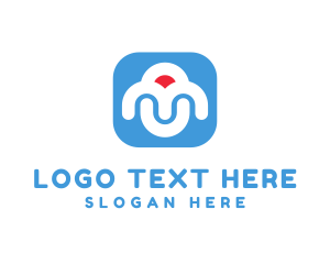 Name - Modern Box App logo design