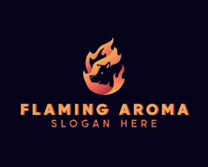 Hot Flame Pig logo