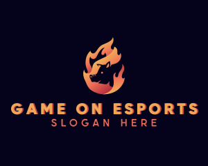 Hot Flame Pig logo