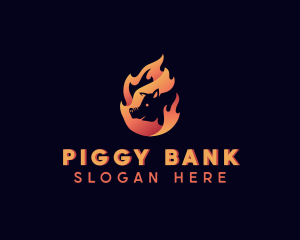 Hot Flame Pig logo