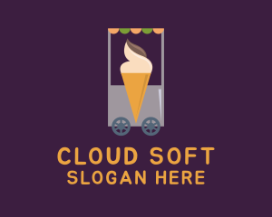 Ice Cream Vendor Cart logo design