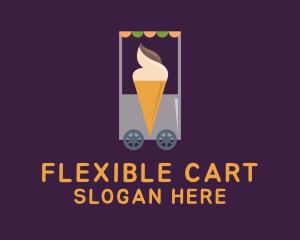 Ice Cream Vendor Cart logo design