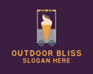 Ice Cream Vendor Cart logo design