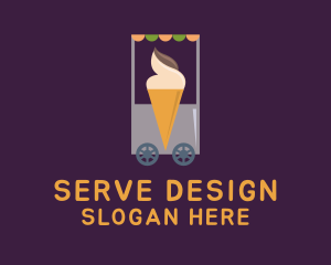 Ice Cream Vendor Cart logo design