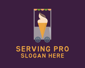 Ice Cream Vendor Cart logo design