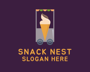 Ice Cream Vendor Cart logo design