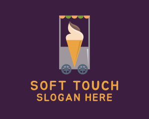 Ice Cream Vendor Cart logo design