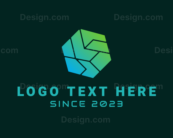 Cyber Tech Hexagon Logo