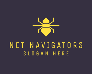 Diamond Spider Insect logo