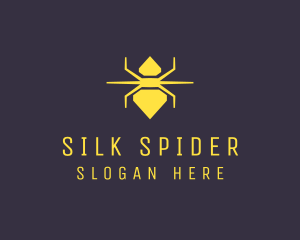 Diamond Spider Insect logo design