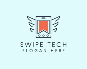 Winged Tech Gadget  logo design