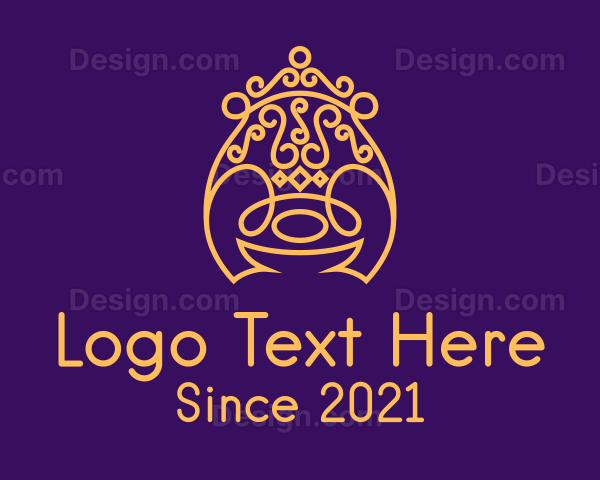 Golden Royal Throne Logo