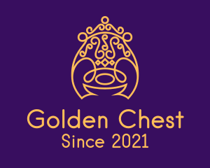 Golden Royal Throne logo design