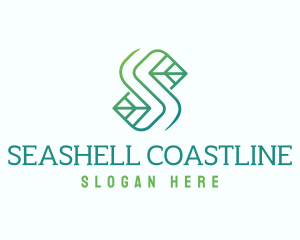 Eco Leaf Letter S logo design