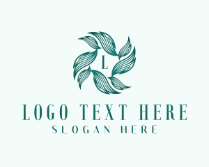 Eco Gardening Leaves logo