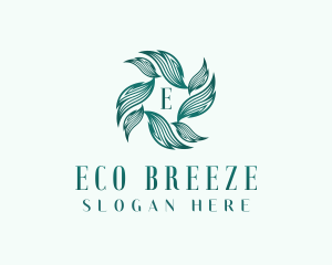 Eco Gardening Leaves logo design