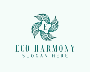 Eco Gardening Leaves logo design