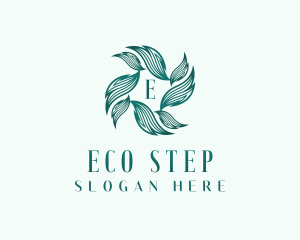 Eco Gardening Leaves logo design