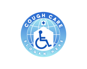 Domestic Care Wheelchair logo design