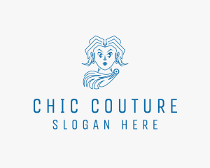 Greek Fashion Lady logo design