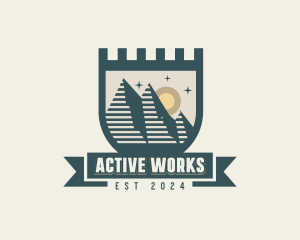 Travel Adventure Mountain logo design