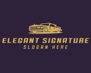 Elegant Car Transportation logo design