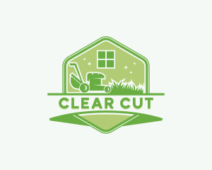 Grass Lawn Mower logo design