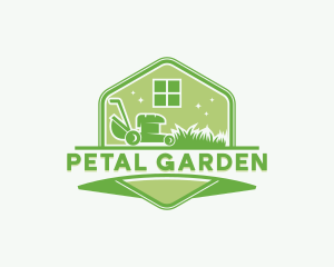 Grass Lawn Mower logo design