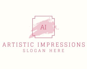 Feminine Cosmetics Makeup Boutique logo design