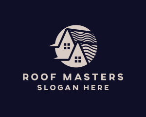 Wave Roof Pattern logo design