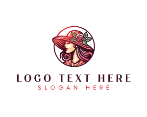 Hat Woman Fashion logo