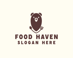 Bear Food Restaurant  logo design