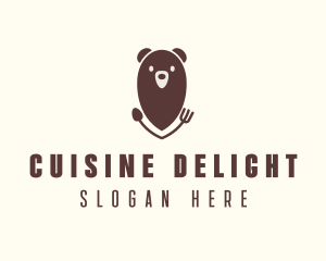 Bear Food Restaurant  logo design