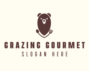 Bear Food Restaurant  logo design