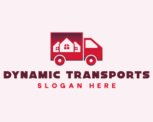 Moving Logistics Truck logo design