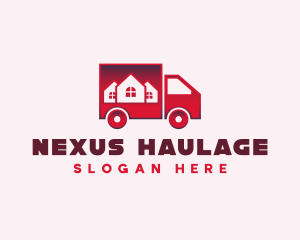 Moving Logistics Truck logo design