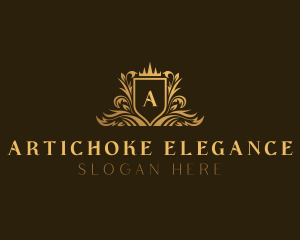 Elegant Luxury Shield logo design