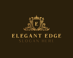 Elegant Luxury Shield logo design