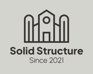 Warehouse Structure Building logo design