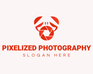 Camera Shutter Crab logo design