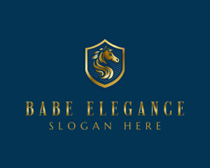 Elegant Horse Stallion logo design