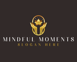 Lotus Relaxation Hand logo