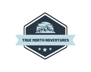 Mountain Nature Badge logo design